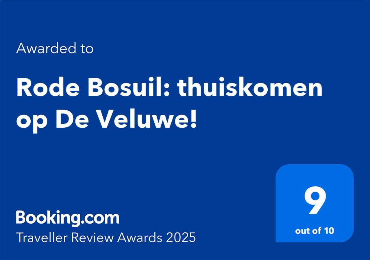 Rode Bosuil: Thuiskomen Op De Veluwe! 오털로 외부 사진